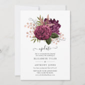 Hochzeitskalender von Marsala & Rose Einladung (Vorderseite)