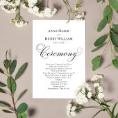 Hochzeitskalligrafie Script Schwarz und Weiß