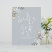 Hochzeitskalligrafie-Skriptkarten und Geschenke (Stehend Vorderseite)