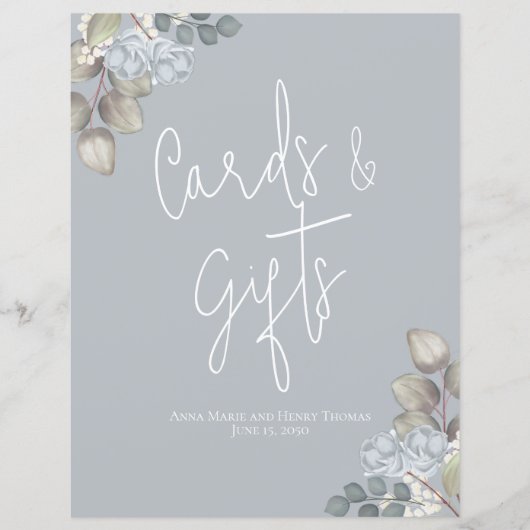 Hochzeitskalligrafie-Skriptkarten und Geschenke (Vorderseite)