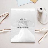 Hochzeitskalligrafisches Script-Foto Elegant Dankeskarte