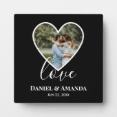 Hochzeitskalligraphie Foto Schwarzes Herz Rahmen M (Vorderseite)