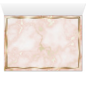 Hochzeitskalligraphie und Verzierte Goldmarmor-Ros (Innenansicht Horizontal (Unten))