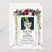 Hochzeitskanopie Foto Save The Date (Vorne/Hinten)