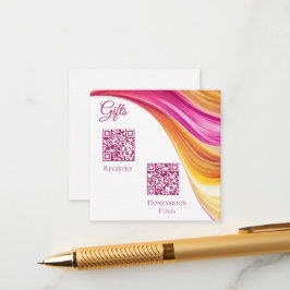 Hochzeitskanzlei-modern-rosa Gelb- Begleitkarte