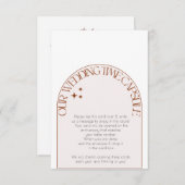 Hochzeitskapsel Hinweiskarte (Vorne/Hinten)