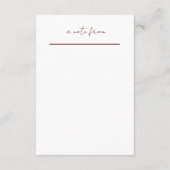 Hochzeitskapsel Hinweiskarte (Rückseite)