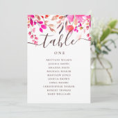 Hochzeitskarta mit Aquarellfarbe Einladung (Stehend Vorderseite)