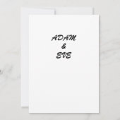 Hochzeitskarte (Rückseite)