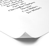 Hochzeitskarte 15 Tische, bordeauxfarbene Ponys Poster (Ecke)