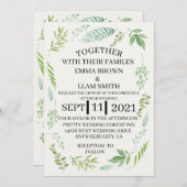 Hochzeitskarte 2021 feiertagskarte (Vorne/Hinten)