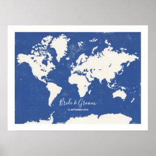 Hochzeitskarte - Alternative zum Gästebuchdruck Poster