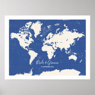 Hochzeitskarte - Alternative zum Gästebuchdruck Poster