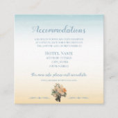 Hochzeitskarte am Meer Begleitkarte (Vorderseite)