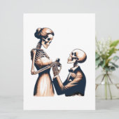 Hochzeitskarte Ankündigung (Stehend Vorderseite)