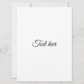 Hochzeitskarte Ankündigung (Rückseite)