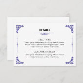 Hochzeitskarte Begleitkarte (Vorne/Hinten)