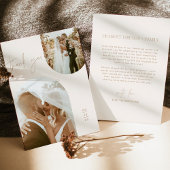 Hochzeitskarte | Boho Arch Foto Vielen Dank Einladung