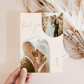Hochzeitskarte | Boho Arch Foto Vielen Dank Einladung
