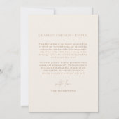 Hochzeitskarte | Boho Arch Foto Vielen Dank Einladung (Rückseite)