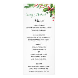 Hochzeitskarte botanisches Aquarellrot Werbekarte