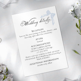 Hochzeitskarte | Bow Details UAWG QR Code Begleitkarte
