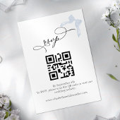 Hochzeitskarte | Bow Details UAWG QR Code Begleitkarte