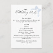 Hochzeitskarte | Bow Details UAWG QR Code Begleitkarte (Vorderseite)