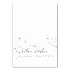 Hochzeitskarte, Calligraphie-Platzkarte Tischnummer