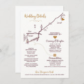 Hochzeitskarte - CUSTOM DESIGN MEGAN Begleitkarte (Vorne/Hinten)