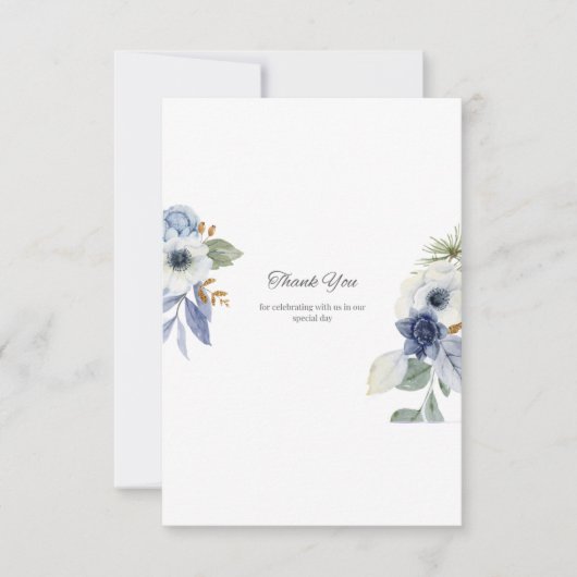 Hochzeitskarte Dankeskarte (Vorderseite)