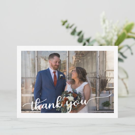 Hochzeitskarte Dankeskarte (Stehend Vorderseite)