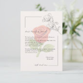 Hochzeitskarte Dankeskarte (Stehend Vorderseite)