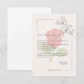 Hochzeitskarte Dankeskarte (Vorne/Hinten)