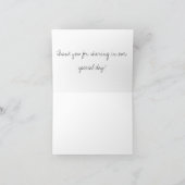 Hochzeitskarte Dankeskarte (Innenseite)