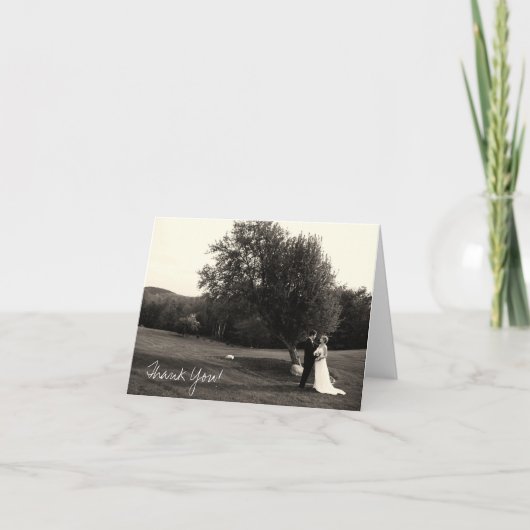 Hochzeitskarte Dankeskarte (Vorderseite)