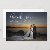 Hochzeitskarte Dankeskarte (Vorne/Hinten)