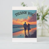 Hochzeitskarte Dankeskarte (Stehend Vorderseite)