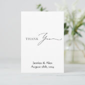 Hochzeitskarte Dankeskarte (Stehend Vorderseite)