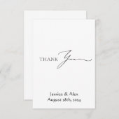 Hochzeitskarte Dankeskarte (Vorne/Hinten)