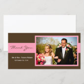 Hochzeitskarte Dankeskarte (Vorne/Hinten)