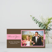 Hochzeitskarte Dankeskarte (Stehend Vorderseite)