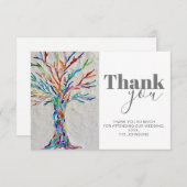 Hochzeitskarte Dankeskarte (Vorne/Hinten)