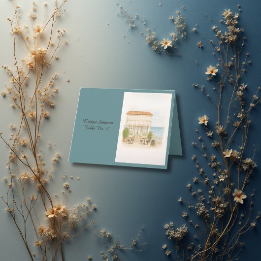 Hochzeitskarte des Mittelmeers Dankeskarte