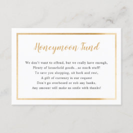 Hochzeitskarte | einfacher Goldrahmen Einladung