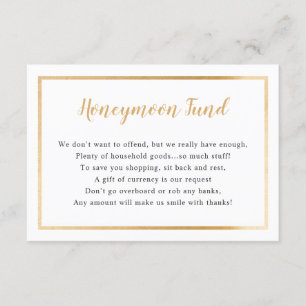 Hochzeitskarte   einfacher Goldrahmen Einladung