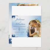 Hochzeitskarte Einladung (Vorne/Hinten)