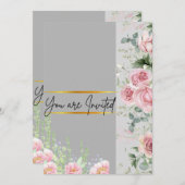 Hochzeitskarte Einladung (Vorne/Hinten)