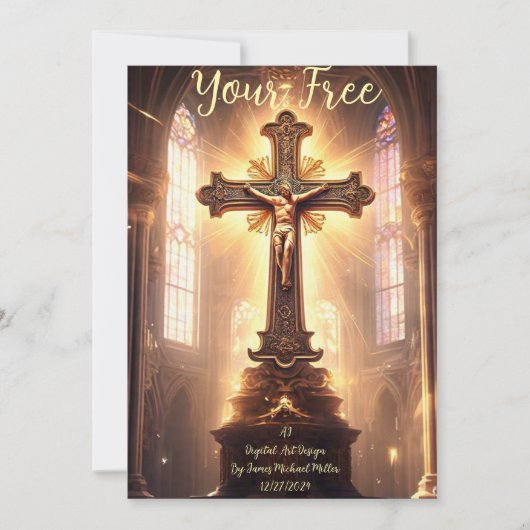 Hochzeitskarte Einladung (Vorderseite)