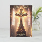 Hochzeitskarte Einladung (Stehend Vorderseite)